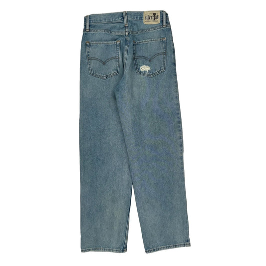 Silver Tab Levis Baggy Jeans - 28W UK 10 Light Wash Denim