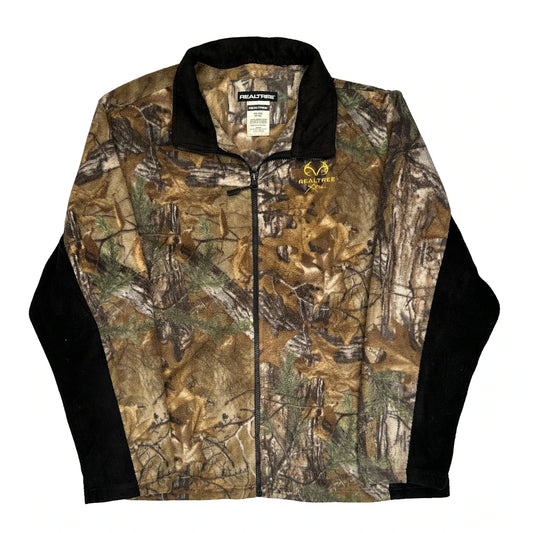 Xtra Realtree Camo Fleece Jacket - 2XL Green Polyester