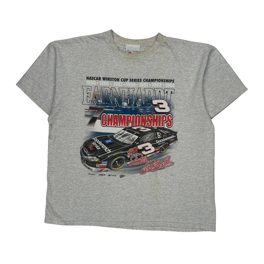 Dale Earnhardt Competitors View Nascar T-Shirt - XL Grey Cotton