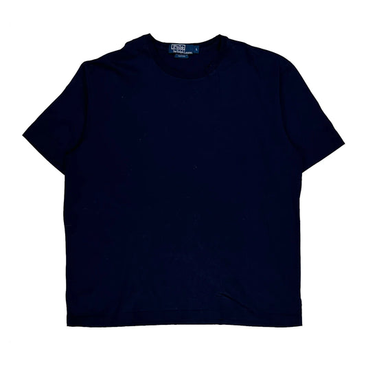 Vintage Polo By Ralph Lauren T-Shirt - Large Navy Cotton
