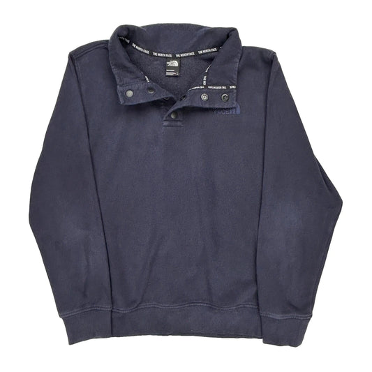The North Face 1/4 Zip - XL Navy Polyester