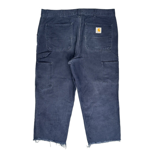 Vintage Carhartt Double Knee Carpenter Trousers - 40W 26L Navy Cotton