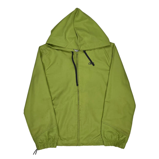 Reebok Windbreaker - Large Green Polyester