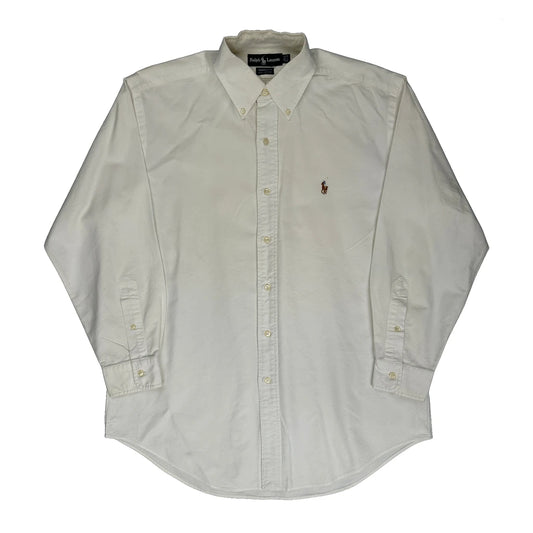 Yarmouth Ralph Lauren Shirt - Medium Cream Cotton