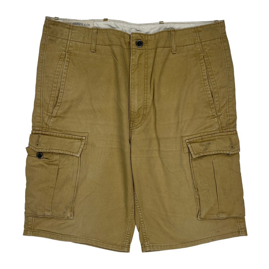 Levis Cargo Shorts - 36W 11L Khaki Cotton