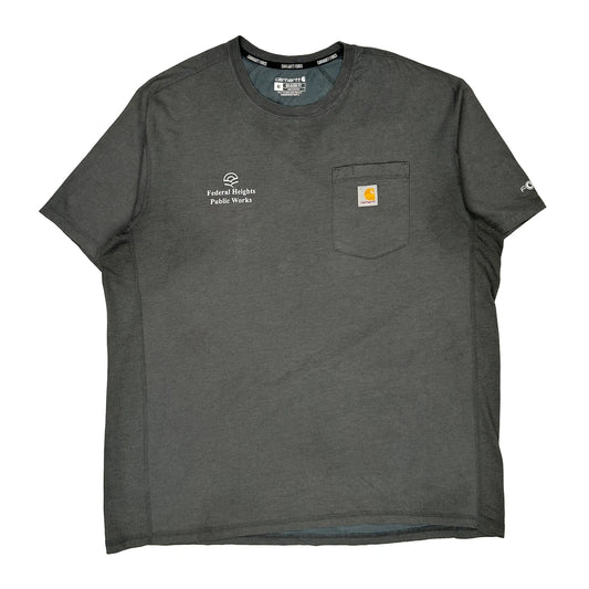 Carhartt T-Shirt - XL Grey Cotton