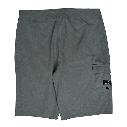 Billabong Shorts - 28W 10L Grey Polyester Blend