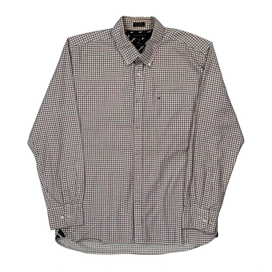 Tommy Hilfiger Checked Shirt - Large White Cotton