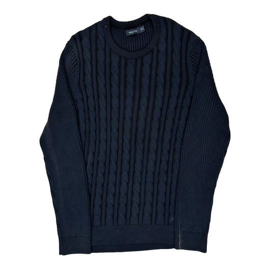Nautica Jumper - Large Navy Knitted
