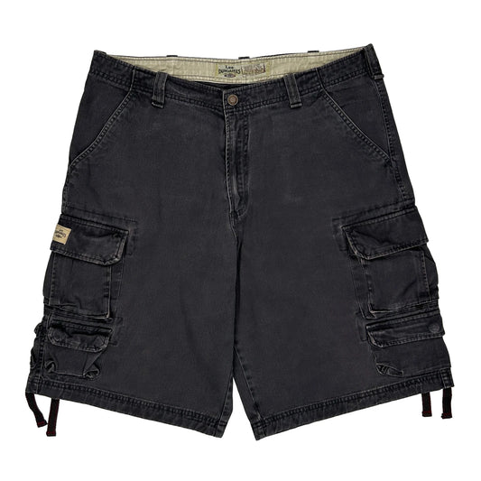 Lee Cargo Shorts - 34W 11L Grey Cotton
