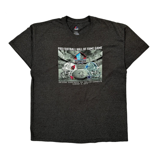 Pro Football Hall Of Fame Game Majestic Nfl T-Shirt - XL Grey Cotton