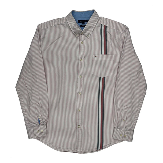 Tommy Hilfiger Striped Shirt - XL White Cotton