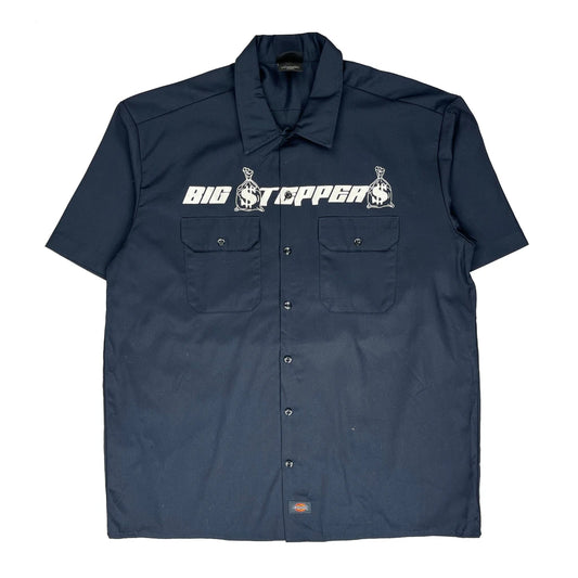Dickies Graphic Short Sleeve Shirt - XL Navy Polyester Blend