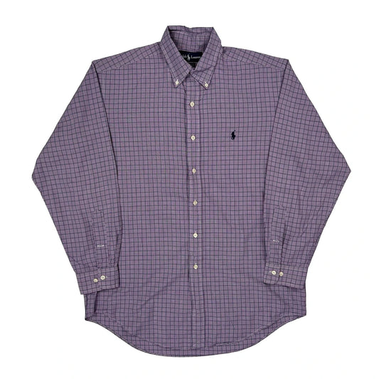 Ralph Lauren Checked Shirt - Medium Purple Cotton