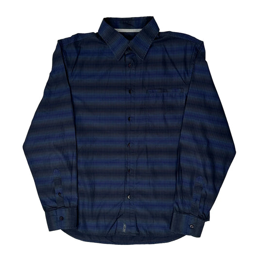 Armani Exchange Checked Shirt - Large Navy Cotton