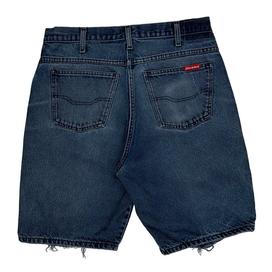 Dickies Denim Shorts - 32W 10L Blue Denim