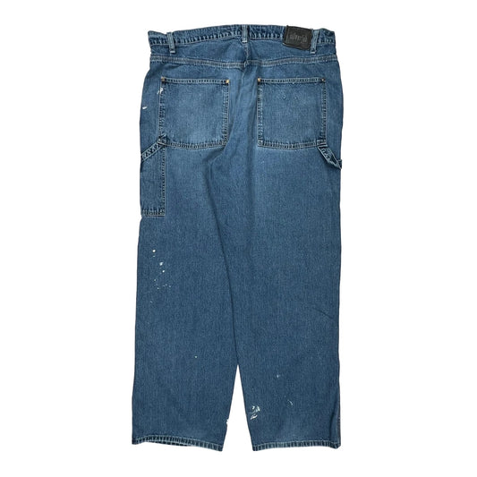 Silver Tab Levis Wide Leg Carpenter Jeans - 38W 34L Blue Cotton