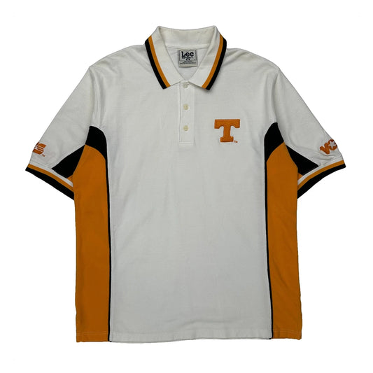 Vintage Tennessee Volunteers Lee Sport College Polo Shirt - XL White Cotton
