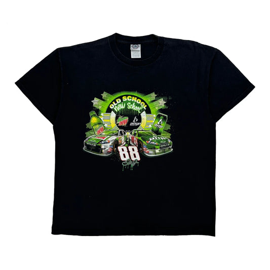 Mountain Dew Delta Nascar T-Shirt - Large Black Cotton