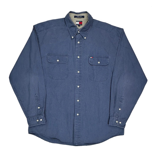 Tommy Hilfiger Denim Shirt - Large Blue Cotton