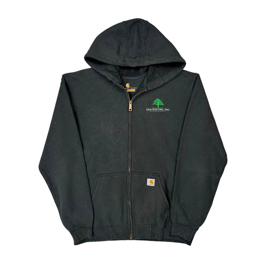 Oak Electric, Inc. Carhartt Full Zip Hoodie - Large Black Cotton