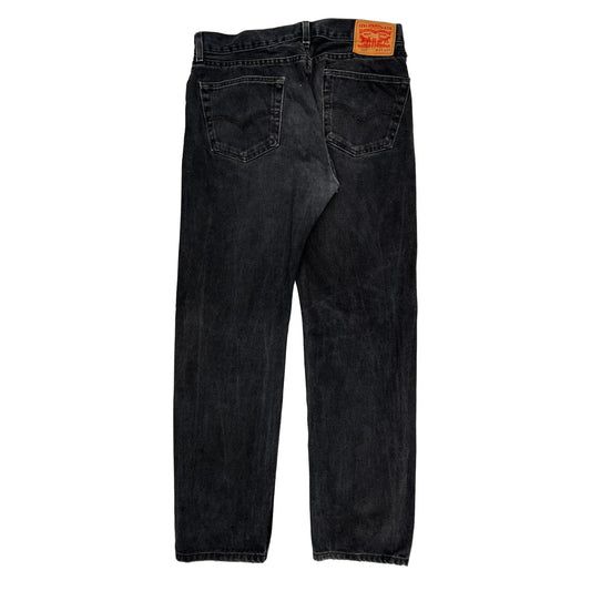 Levis 505 Jeans - 32W 32L Black Cotton
