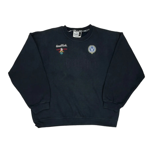Goalkick Crazy Pins Puma Sweatshirt - Large Black Cotton