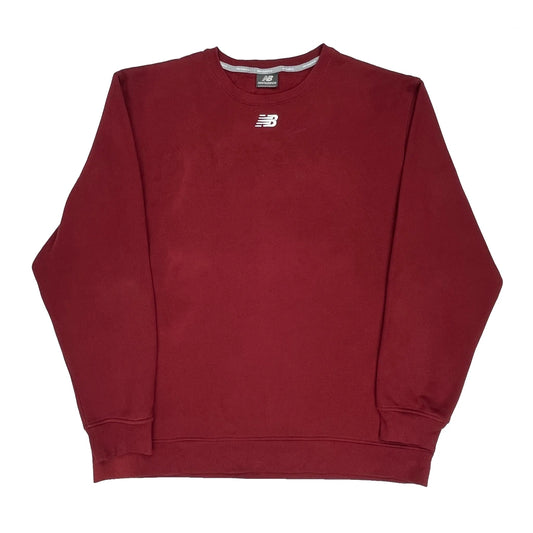 Vintage New Balance Sweatshirt - Large Red Cotton