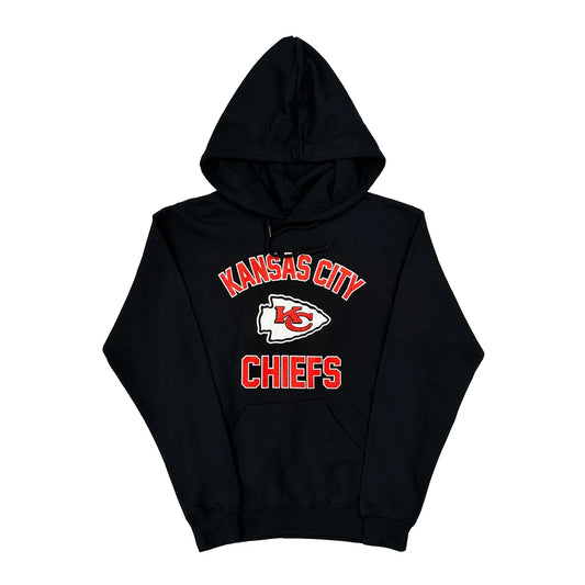 Kansas City Chiefs N.F.L. Team Apparel Hoodie - Small Black Cotton Blend
