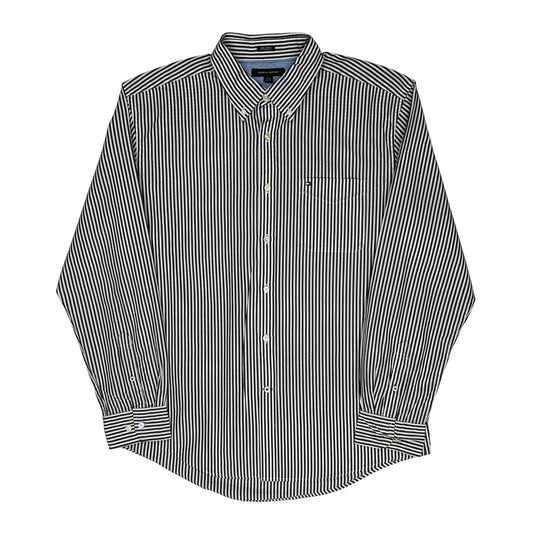 Tommy Hilfiger Striped Shirt - XL Black & White Cotton