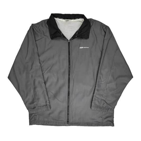 Reebok Track Jacket - 2XL Grey Nylon
