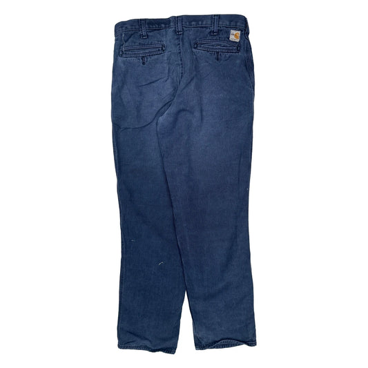 Carhartt Trousers - 37W 34L Blue Cotton