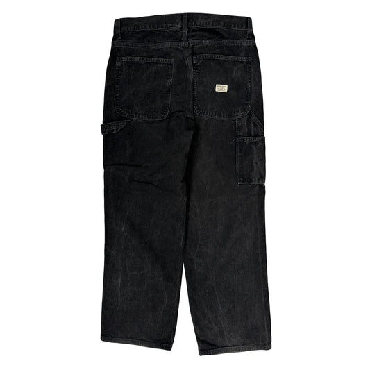 Gap Carpenter Trousers - 34W 30L Black Cotton