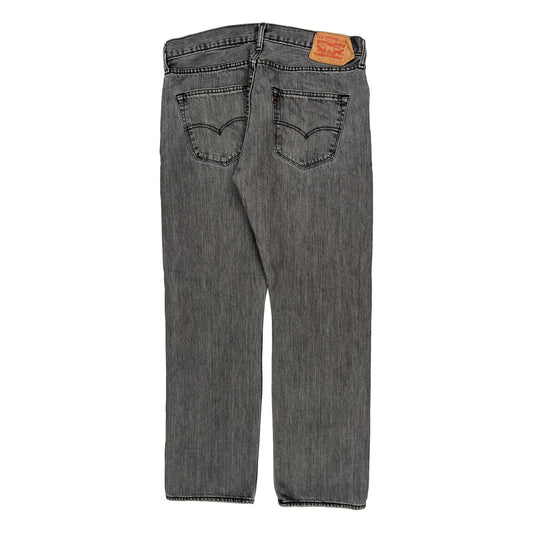 501 Levis Jeans - 34W 29L Grey Cotton