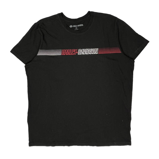 Harley Davidson Slim T-Shirt - 2XL Black Cotton