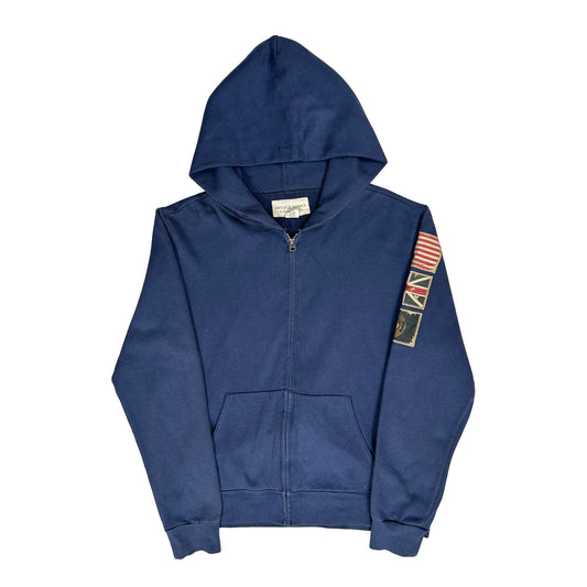 Denim & Supply Ralph Lauren Hoodie - Large Blue Cotton Blend