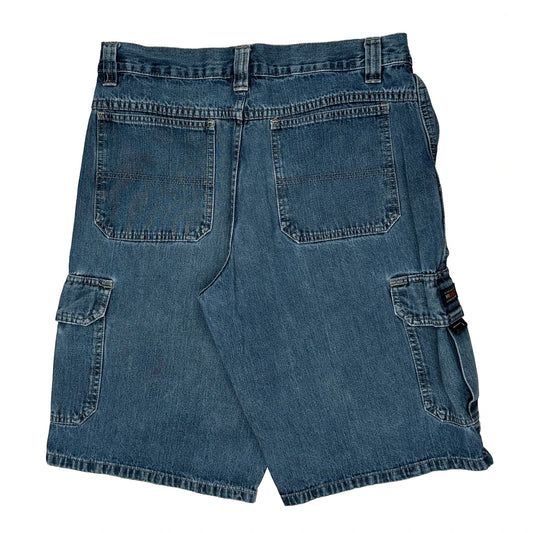 Lee Cargo Shorts - 30W 12L Blue Denim