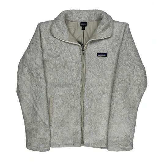 Patagonia Fleece Jacket - Medium White Polyester