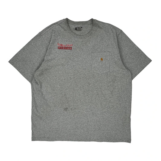 Valley West Insurance Carhartt T-Shirt - 2XL Grey Cotton