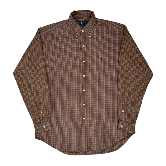 Blake Ralph Lauren Checked Shirt - Medium Brown Cotton