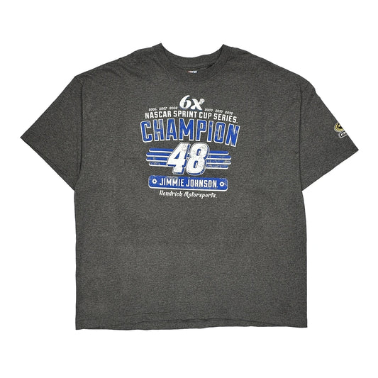Jimmie Johnson Nascar T-Shirt - 3XL Grey Cotton Blend