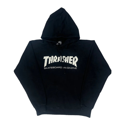 Thrasher Graphic Hoodie - Small Black Cotton