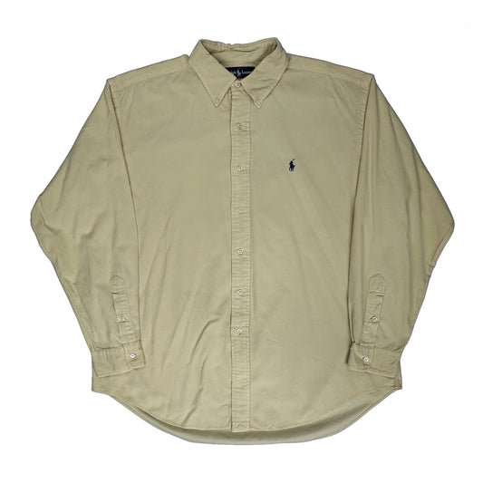 Blake Ralph Lauren Cord Shirt - Large Beige Cotton