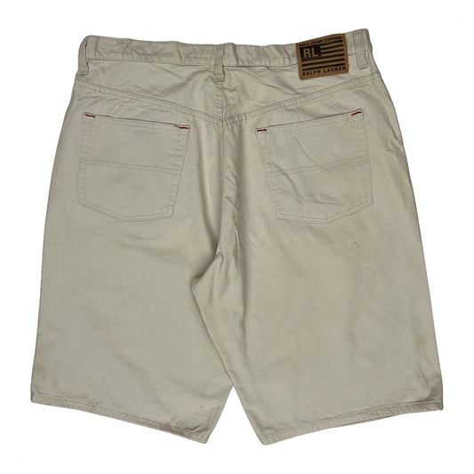 Polo Jeans Ralph Lauren Denim Shorts - 36W 10L Beige Cotton