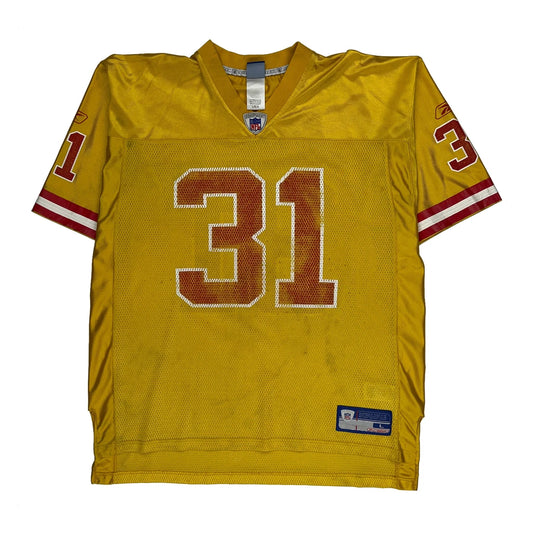 Kansas City Chiefs Reebok Nfl Jersey - Large Yellow Polyester