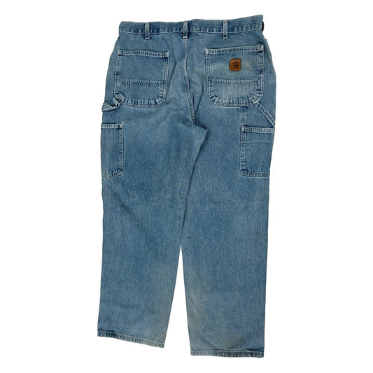 Carhartt Carpenter Jeans - 34W 30L Blue Cotton