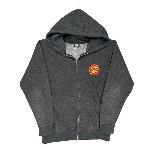 Santa Cruz Hoodie - Large Grey Cotton Blend