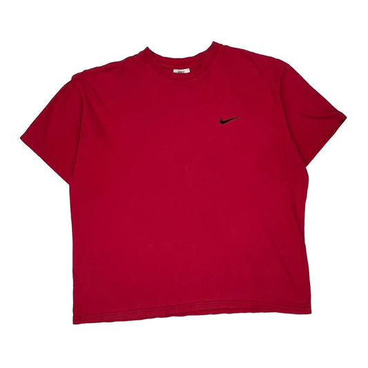 Vintage Nike T-Shirt - Large Red Cotton