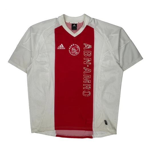 Ajax Adidas 2002-03 Home Football Shirt - XL Red Polyester