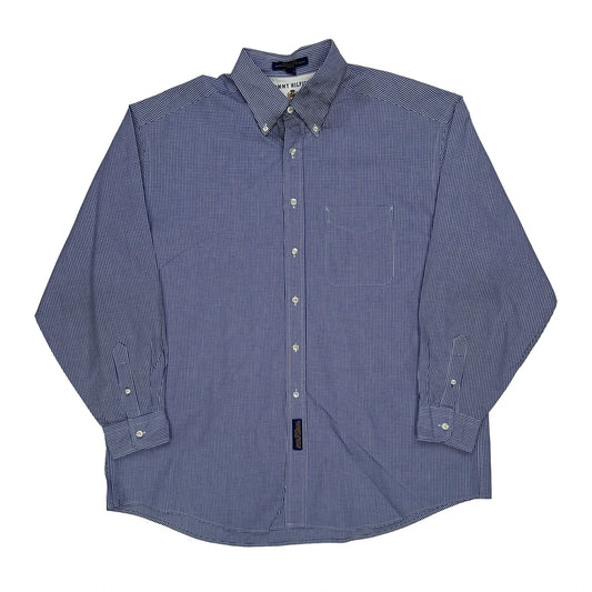 Tommy Hilfiger Checked Shirt - Large Blue Cotton